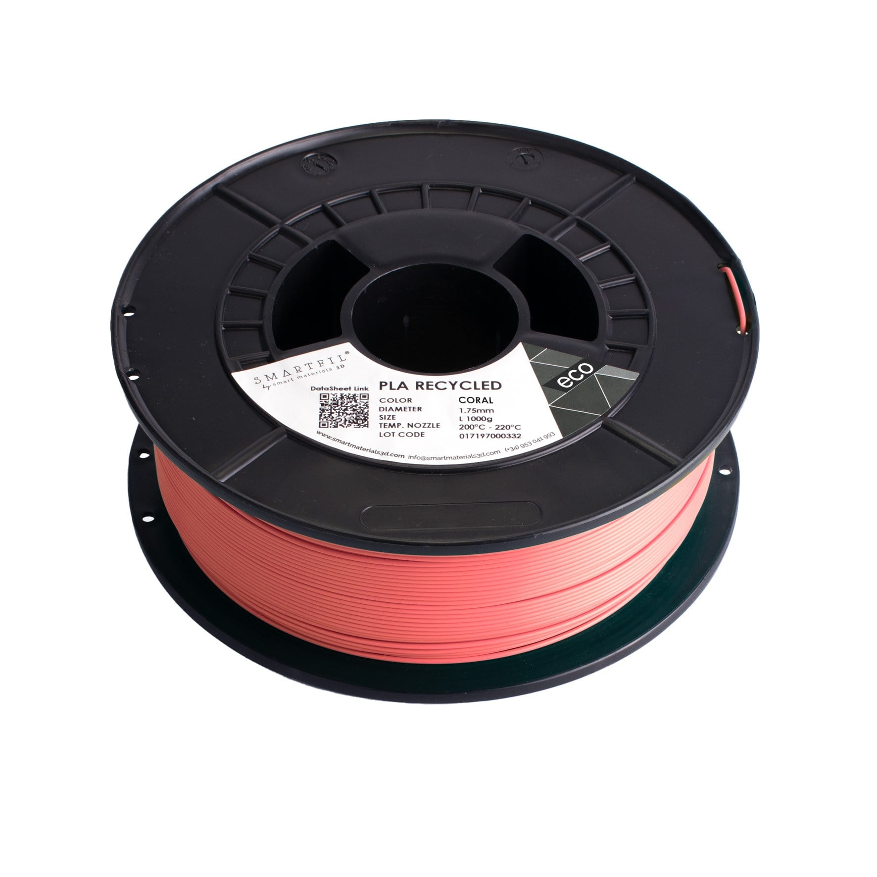 Smartfil PLA Recycled Filament Mercan Kırmızısı - 1 kg 1.75mm