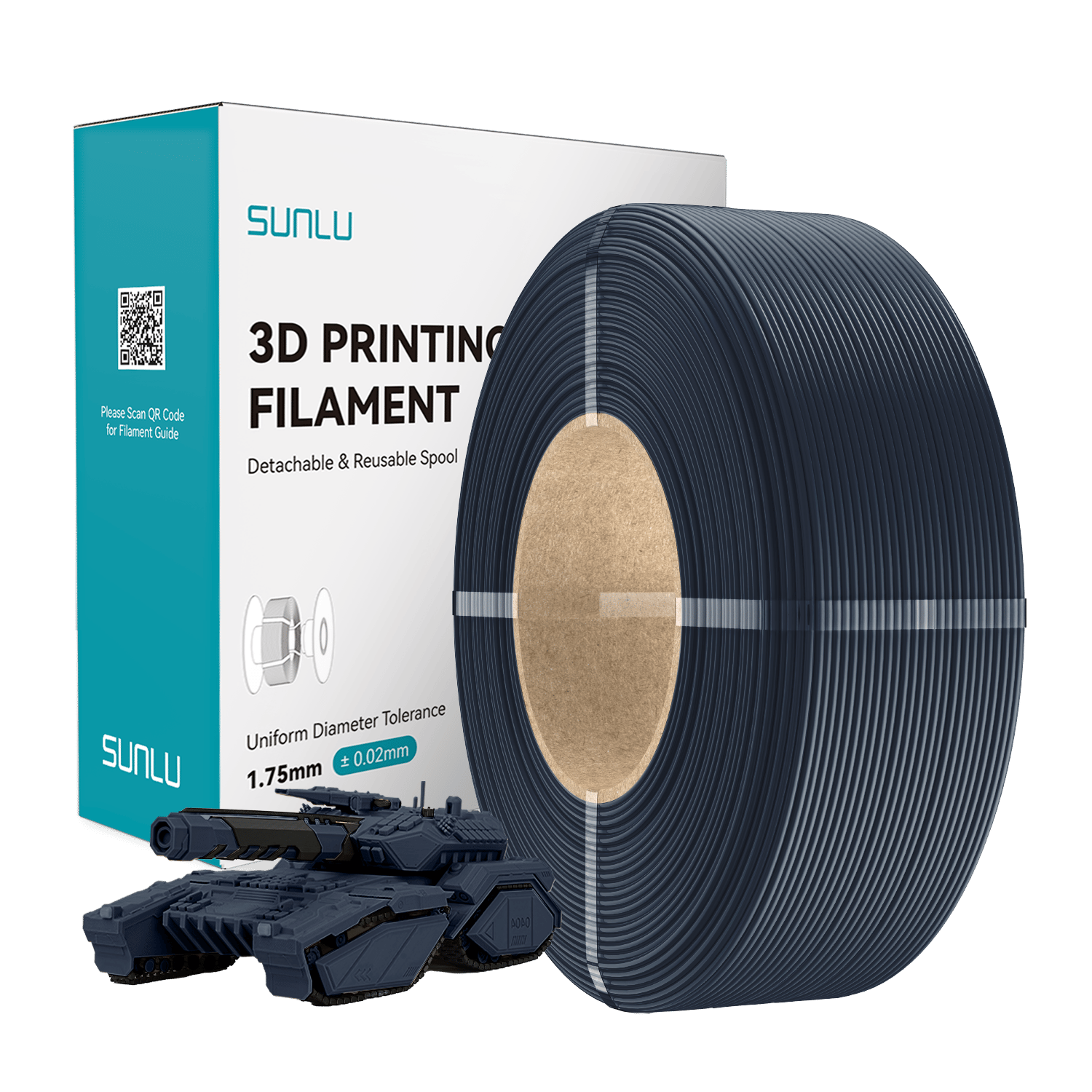 Sunlu Refill PLA Gece Yarısı - 1kg 1.75mm