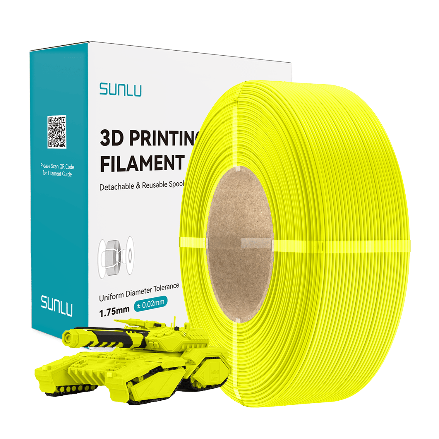 Sunlu Refill PLA Sarı - 1kg 1.75mm