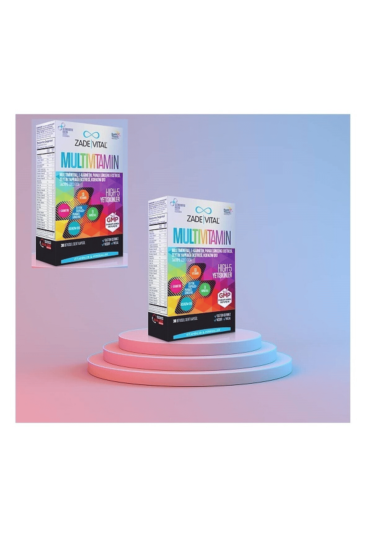13 Vitamin, 9 Mineral Içeren Multivitamin 30 Kapsül X2 Adet