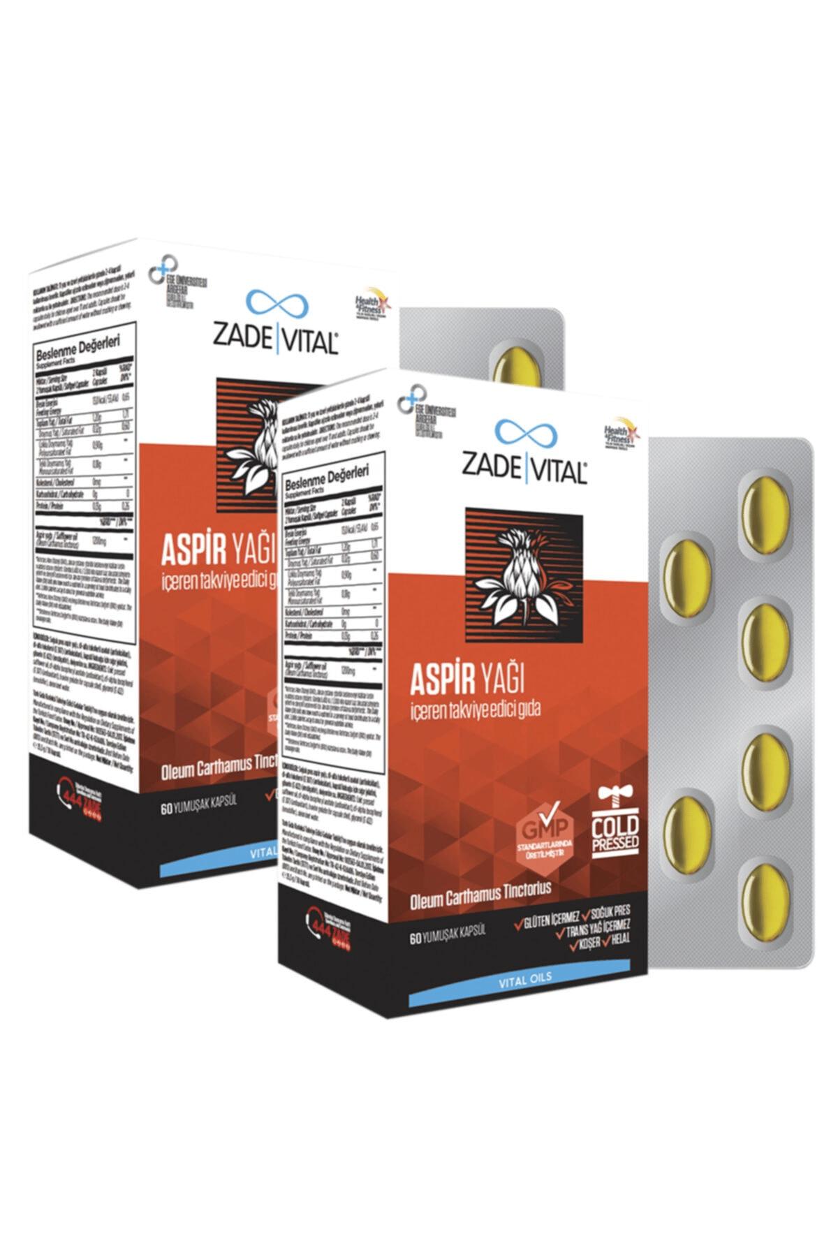 Aspir Yağı (2 Kutu) 120 Kapsül
