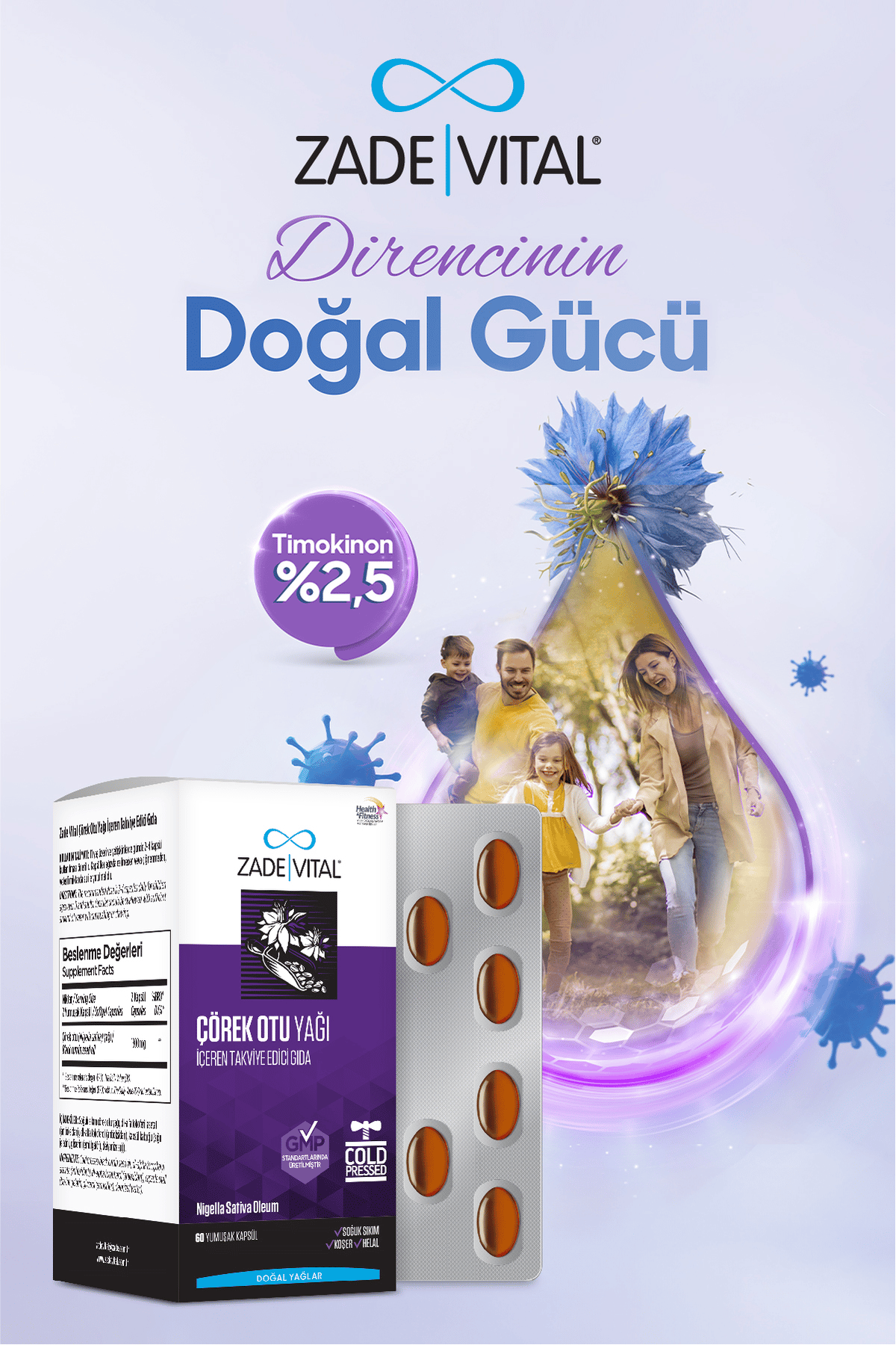 Çörekotu Yağı Yumuşak 60 Kapsül