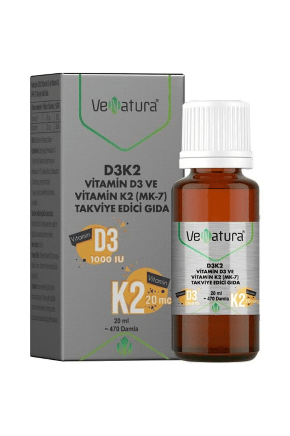 D3 K2 Damla 20 ml