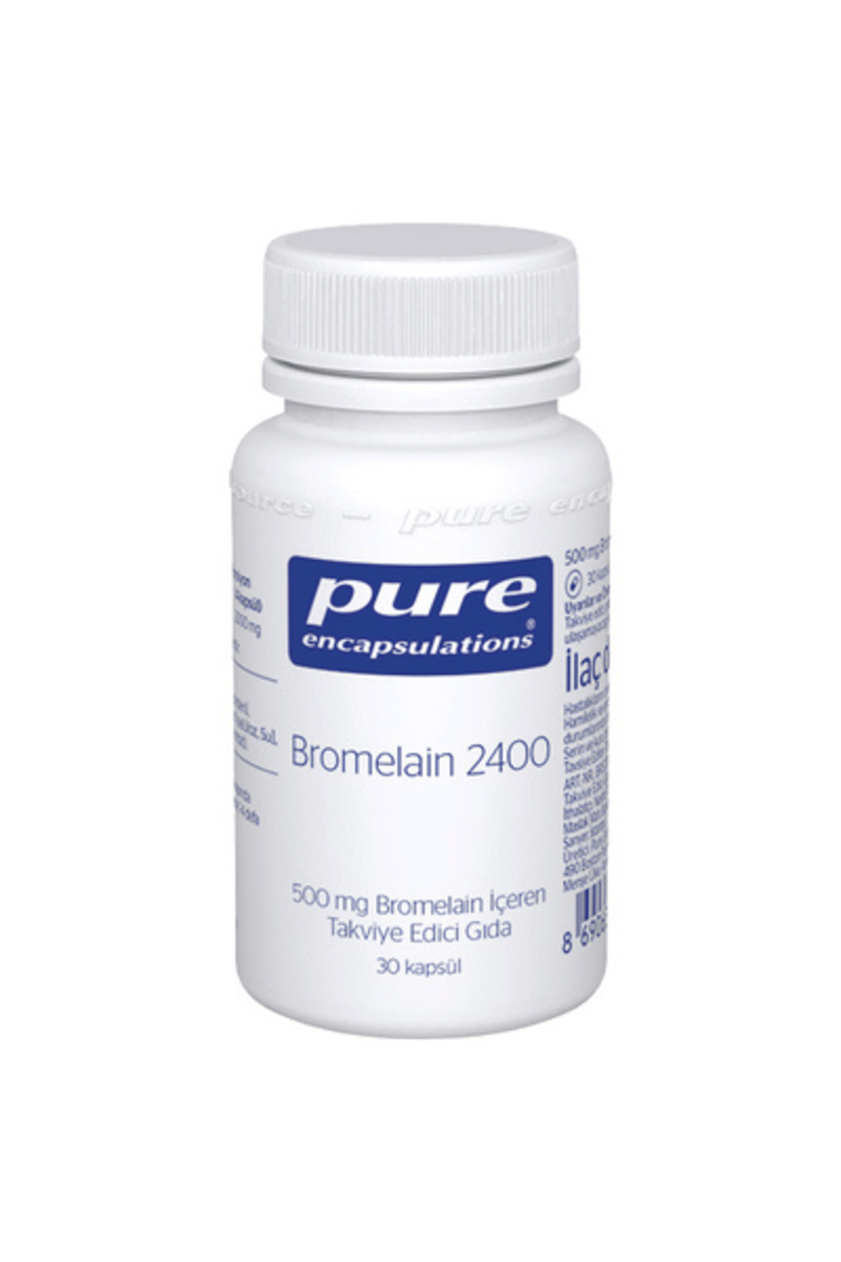 Pure Bromelain 500 Mg 30 Kapsül