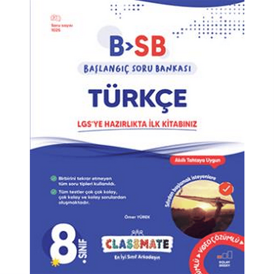 8. Sınıf Classmate Başlangıç Türkçe Soru Bankası