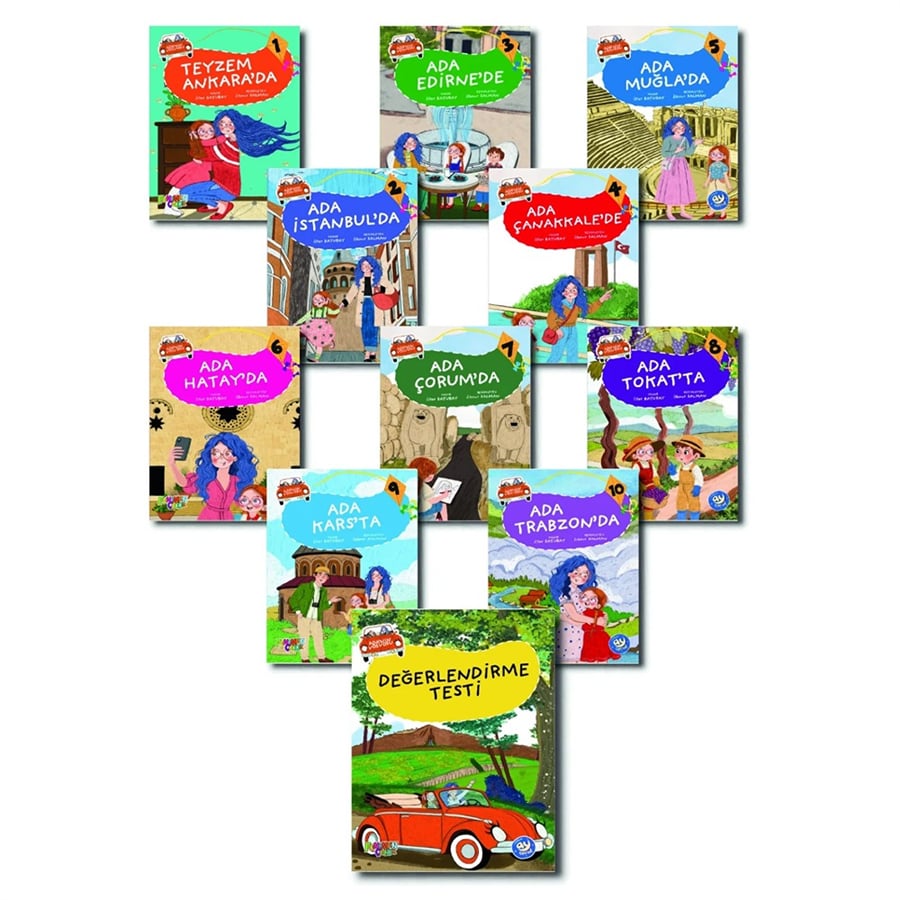 Ada'nın Vosvosu Hikaye Seti (10 Kitap + Değerlendirme Soruları) Ay Çocuk