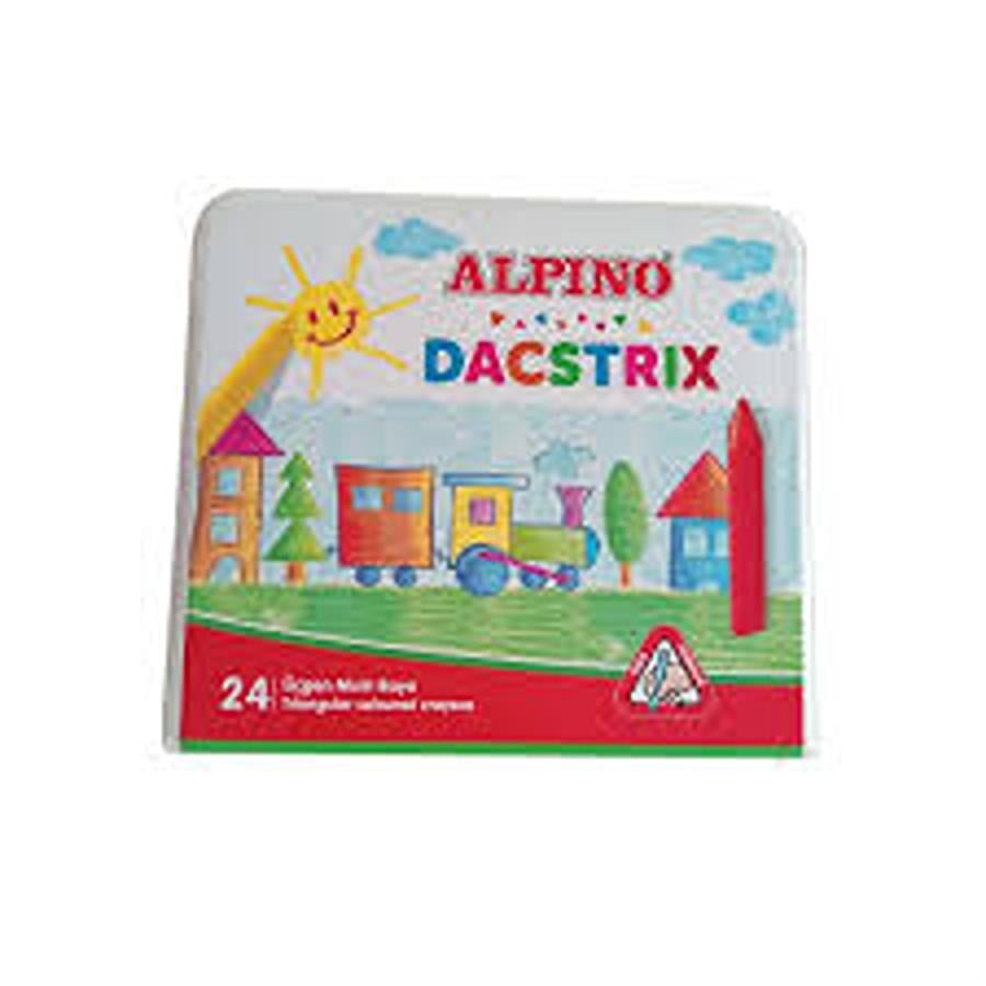 Alpino Dacstrix Üçgen Mum Boya 24 Renk