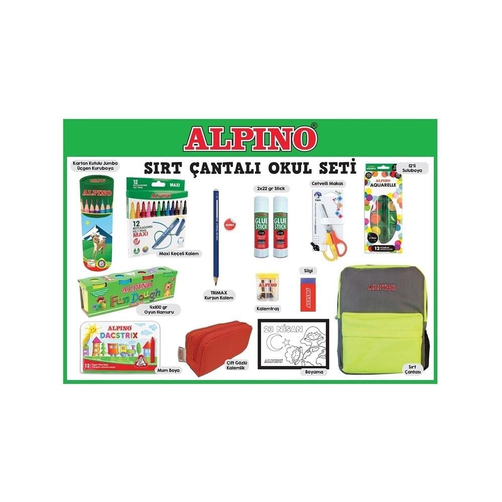 Alpino Sırt Çantalı Okul Seti 