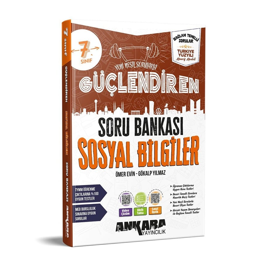 Ankara Yayıncılık - 7.Sınıf Sosyal Bilgiler Güçlendiren Soru Bankası 2026-2027 Baskısı (Çok Yakında)