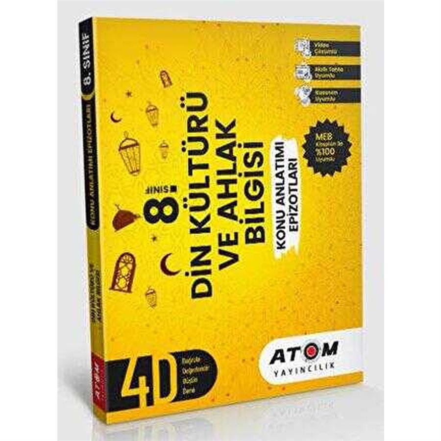 Atom Yayıncılık 8. Sınıf Din Kültürü ve Ahlak Bilgisi 4D Konu Anlatımı Epizotları