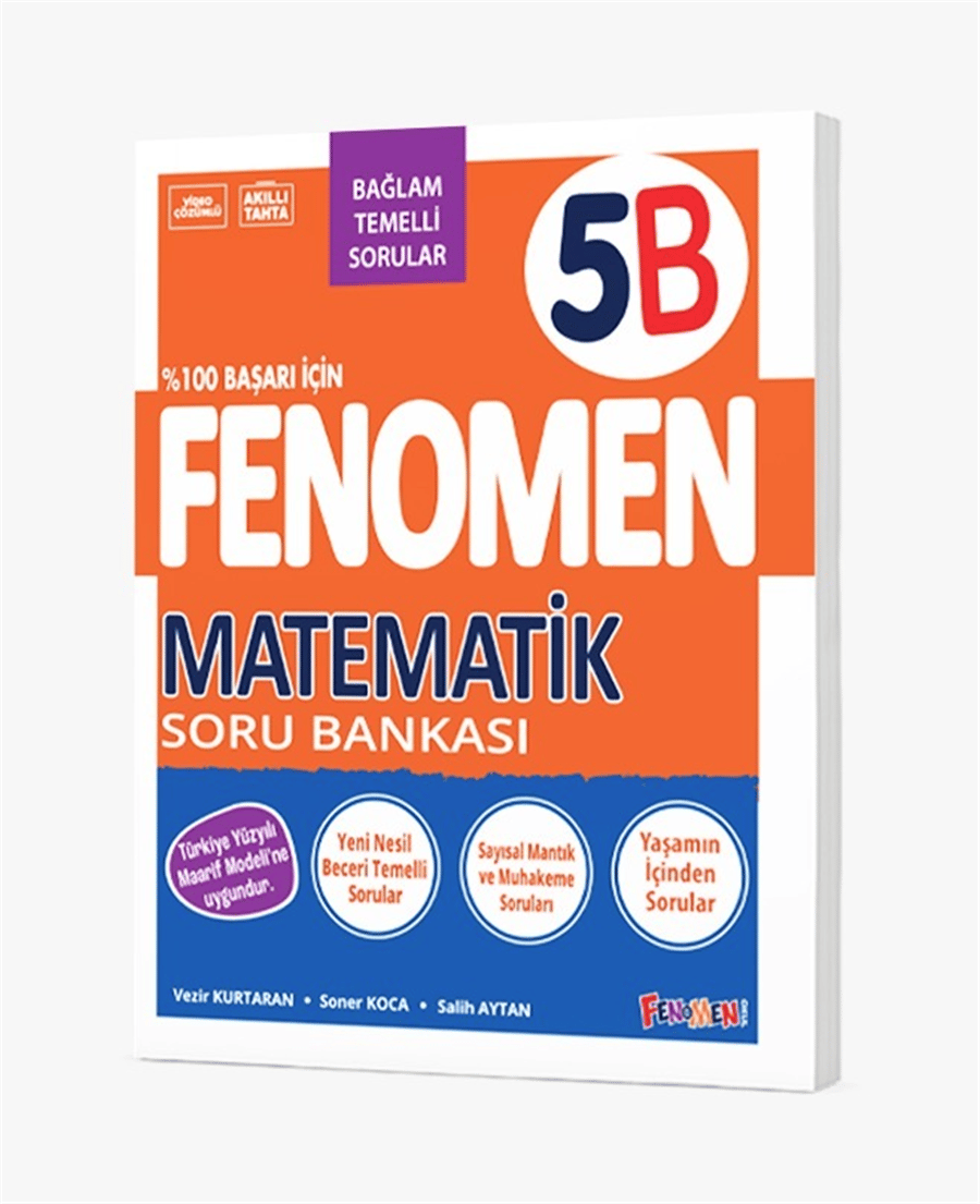Fenomen 5. Sınıf Matematik B Soru Bankası (2026-2027 Güncel Baskı)