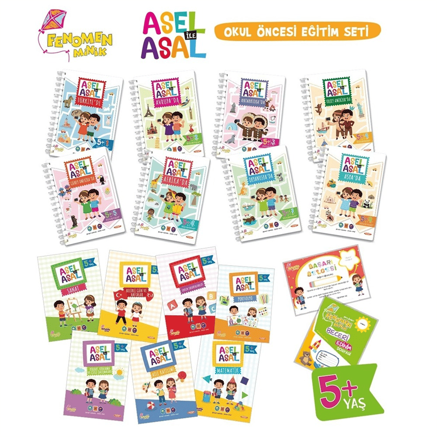 Fenomen Minik – Asel ile Asal Öğrenci Seti 5+ Yaş (15 Kitap)