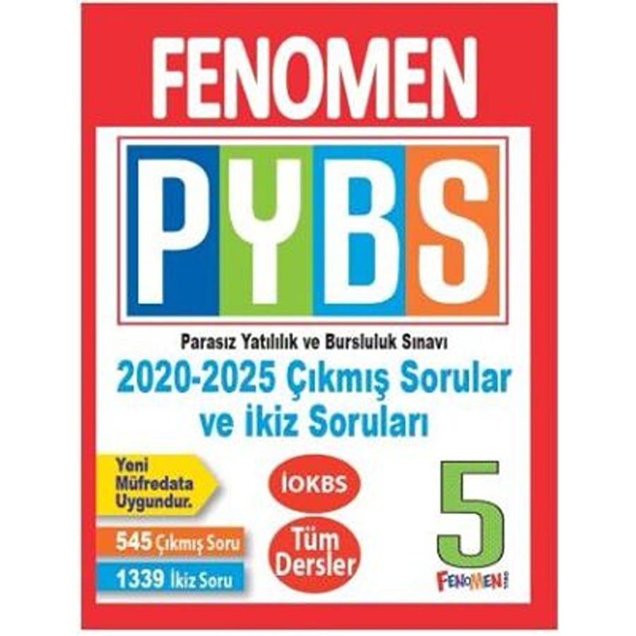 Fenomen Yayınları 5. Sınıf PYBS 6 Deneme