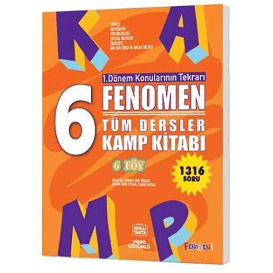Fenomen Yayınları 6. Sınıf Tüm Dersler Kamp Kitabı