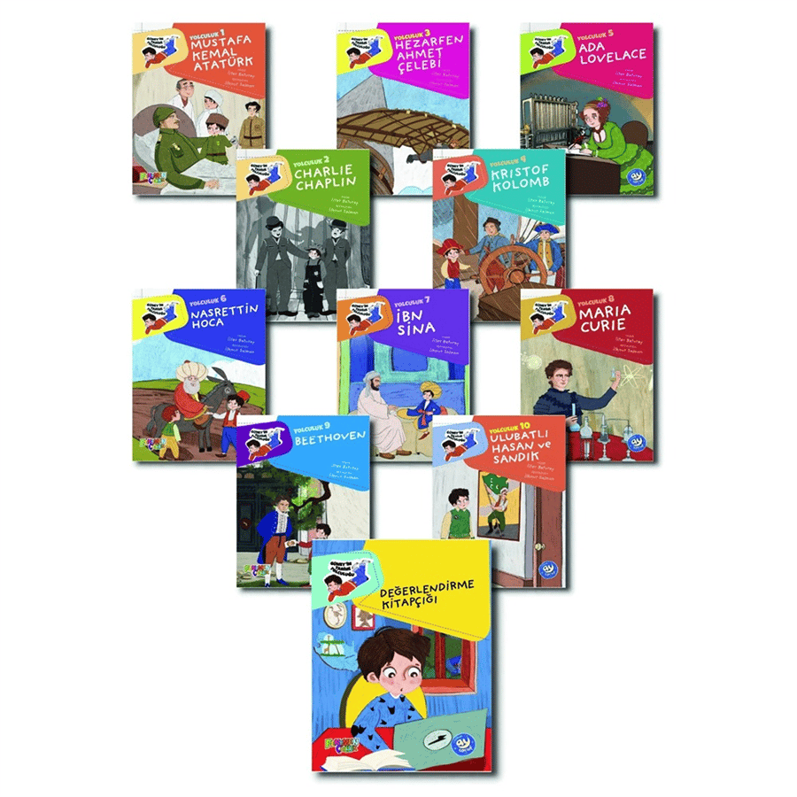 Güney'in Tarihe Yolculuğu Hikaye Seti (10 Kitap + Değerlendirme Soruları) Ay Çocuk