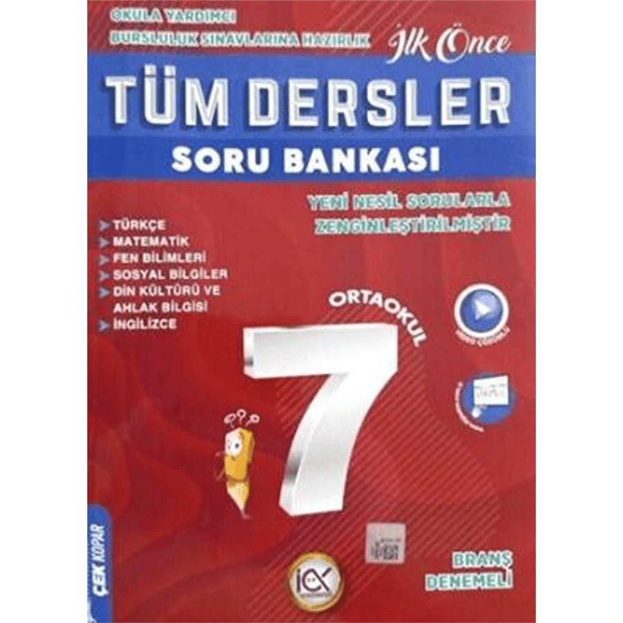 İlk Önce Yayıncılık 7. Sınıf Tüm Dersler Soru Bankası