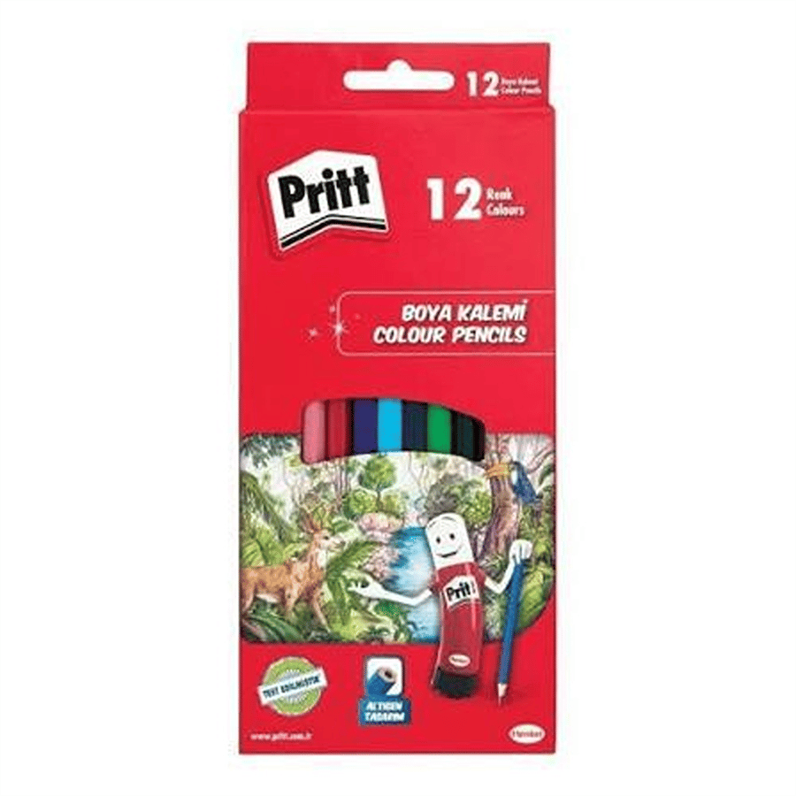 Pritt Kuruboya Kalemi 12 Renk Karton Kutu