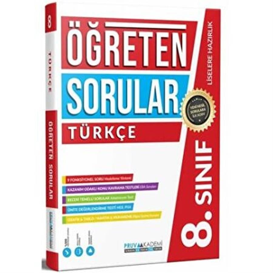 Pruva Akademi 8. Sınıf Türkçe Öğreten Soru Bankası