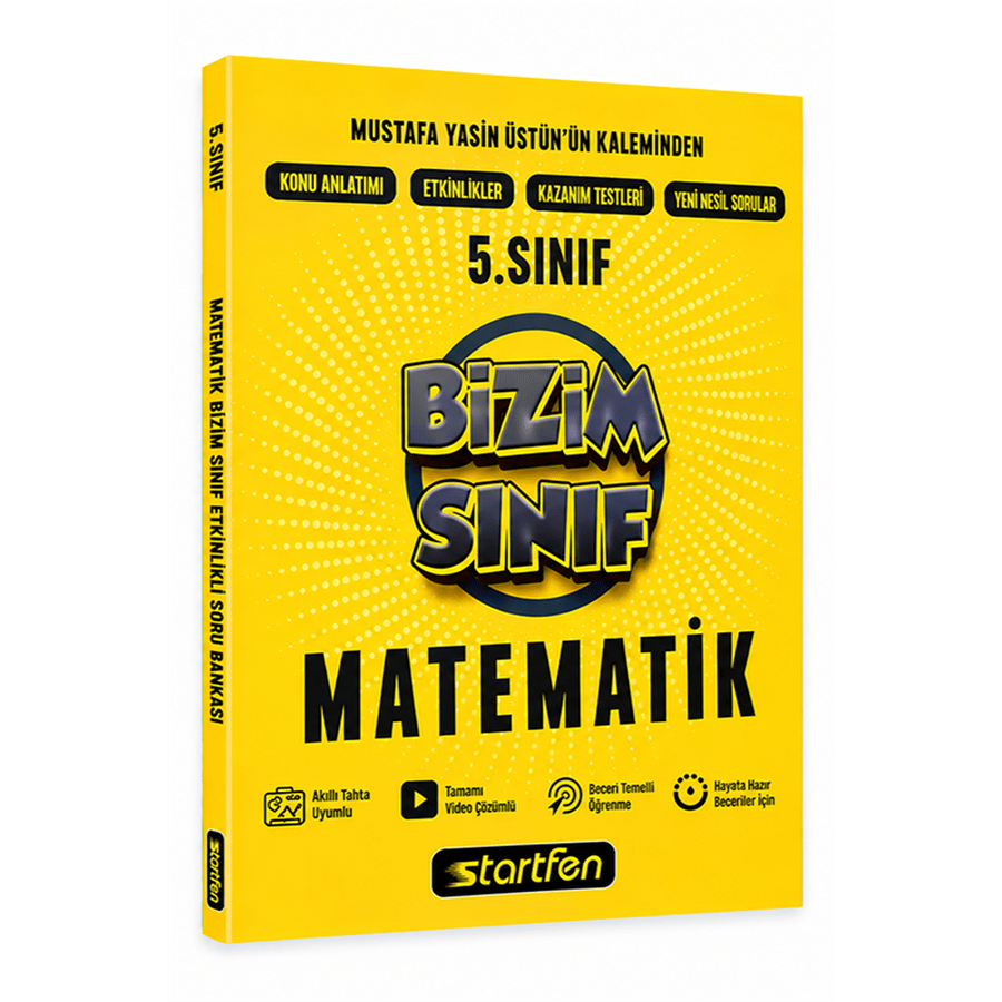 Startfen Yayınları 5. Sınıf Matematik Bizim Sınıf Etkinlikli Soru Bankası (2026-2027 Güncel Baskı)