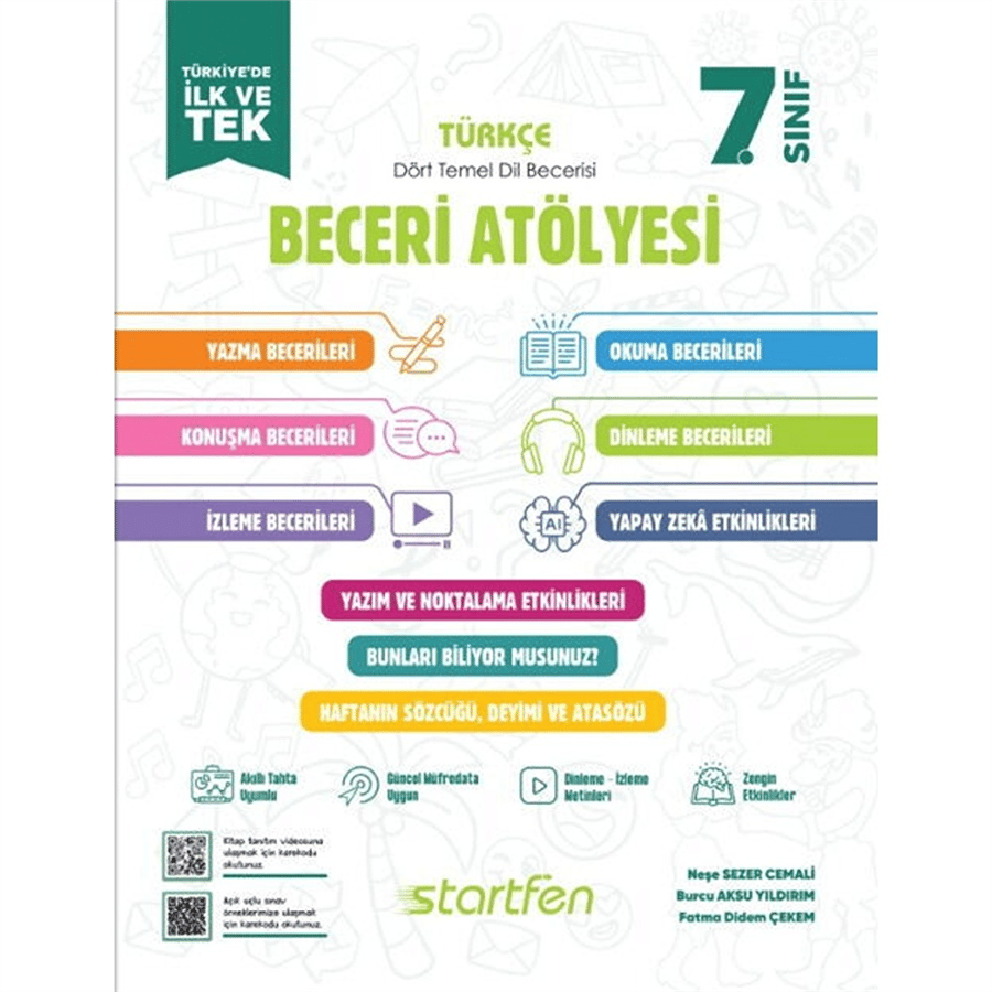 Startfen Yayınları 7. Sınıf Türkçe Beceri Atölyesi (2026-2027 Güncel Baskı)