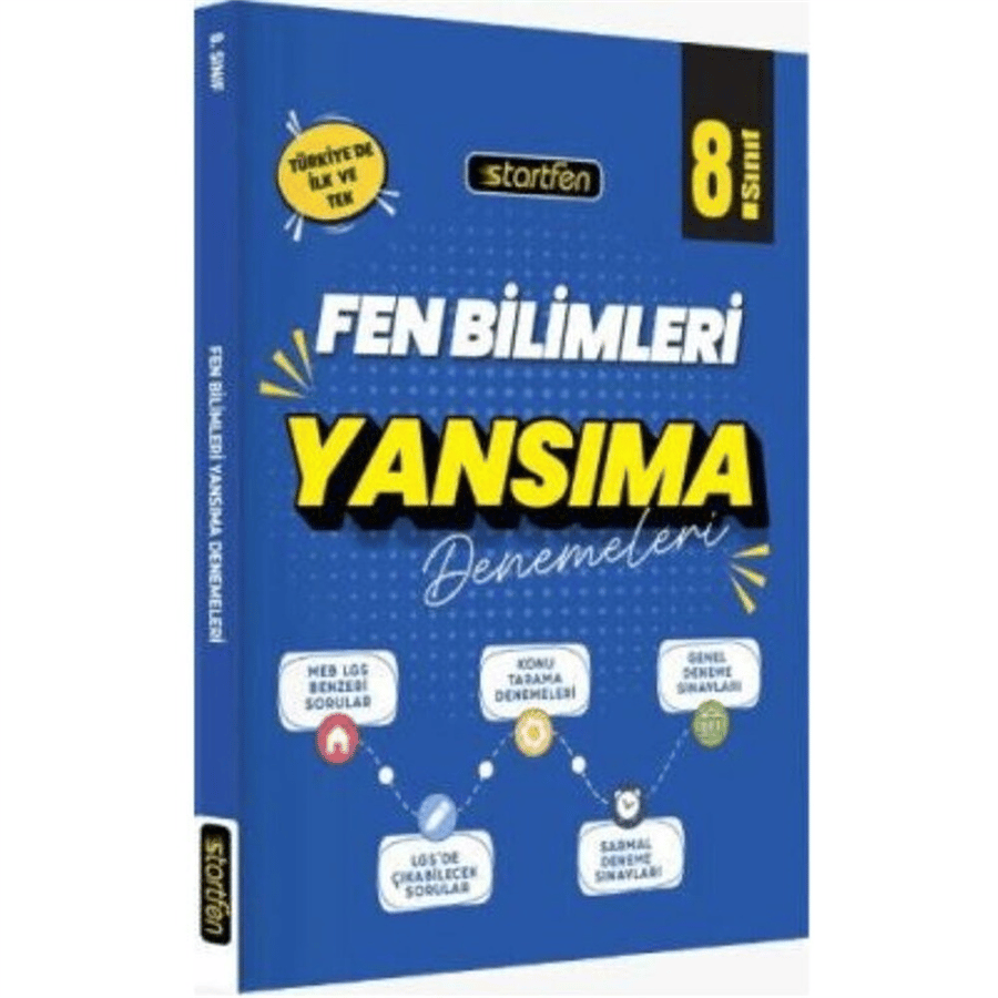 Startfen Yayınları 8. Sınıf Fen Bilimleri Yansıma Denemeler (2026-2027 Güncel Baskı)