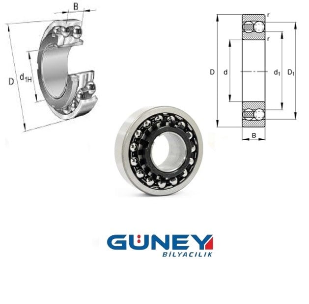 1208K 40X80X18 Oynak Bilyali Rulman