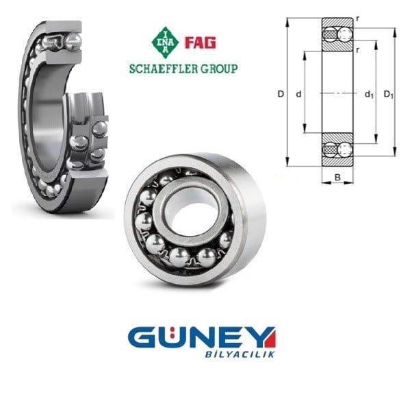 1214KC3 70X125X24 Oynak Bilyali Rulman