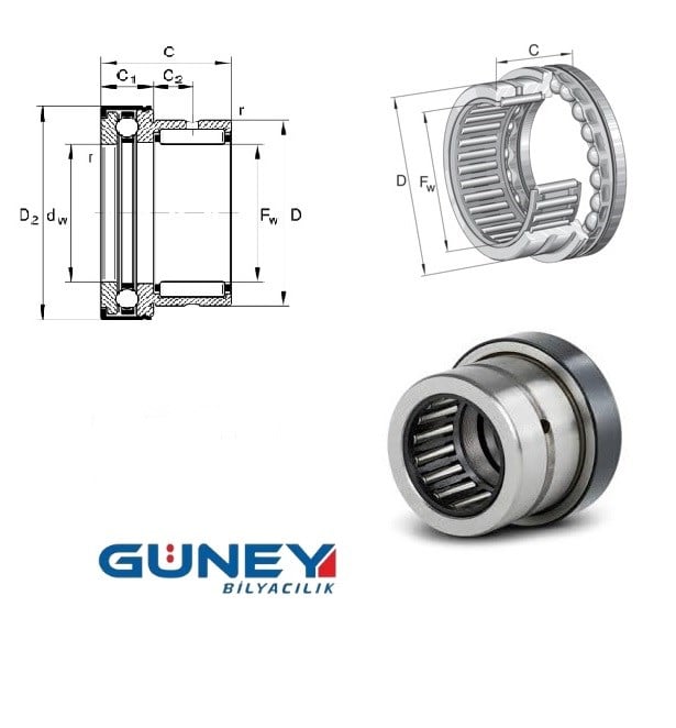 15X24X23 EKSENEL BİLYALI RULMAN