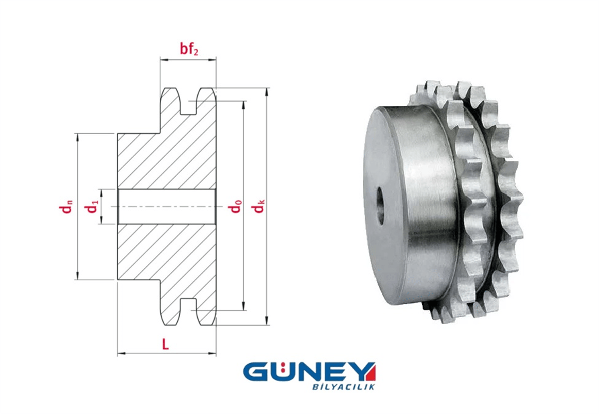 1'X2X18 WTV ZİNCİR DİŞLİ
