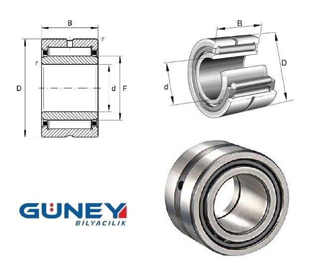 45X68X22 İGNELİ RULMAN IR45X52X22