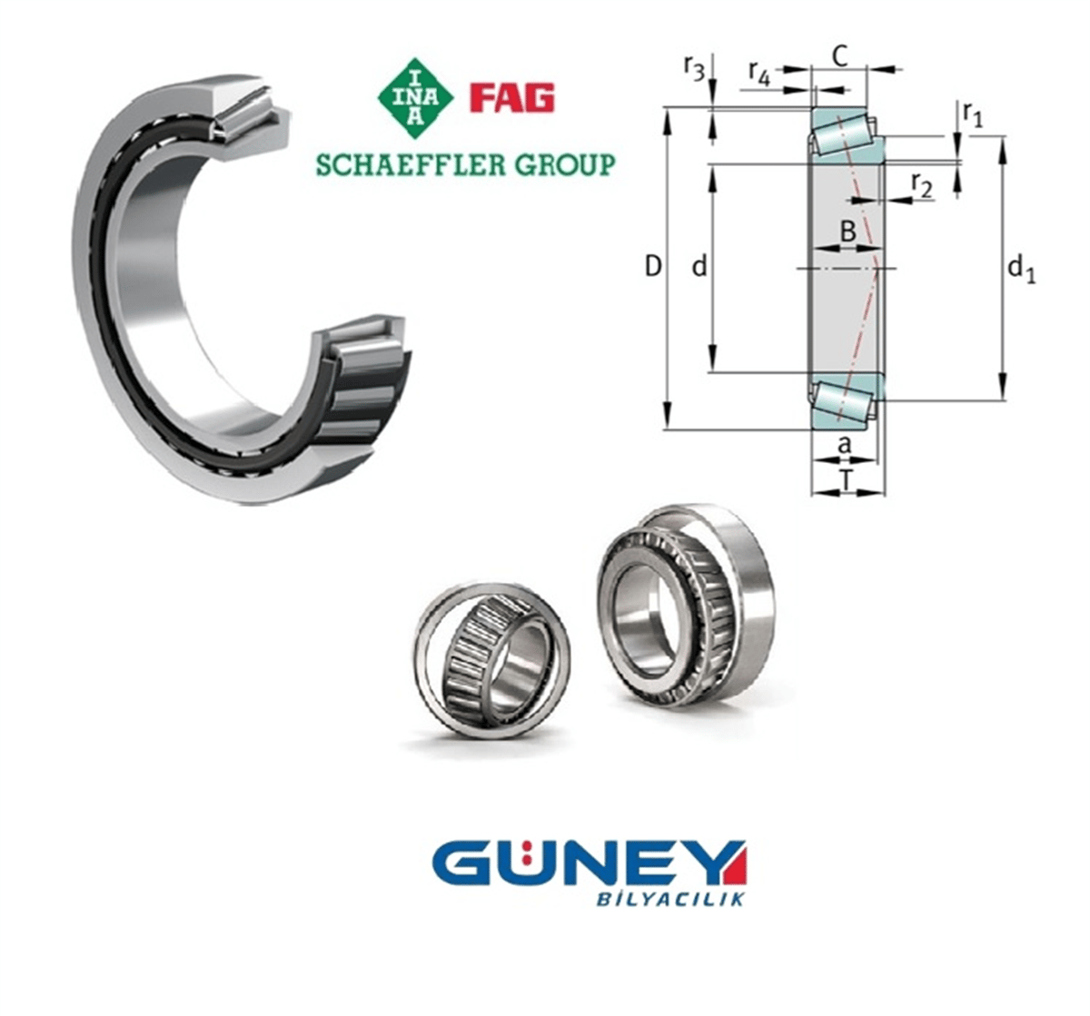 70X150X38 Konik Makarali Rulman