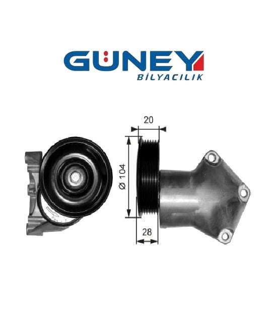 APV2312 GTS T38202
V KAYIŞ GERGİ RULMANI FORD FIESTA 1.4 1.6 16V SKF VKM34007