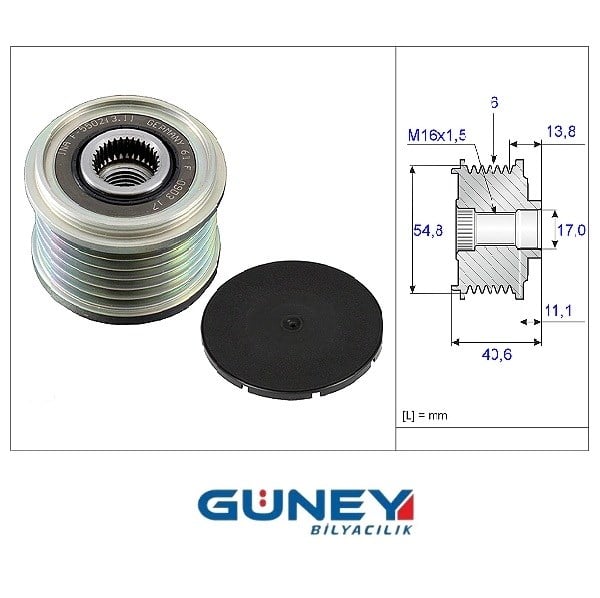 F-550213.08 GATES OAP7238 AKROS AP-065 SNR GA 755.07