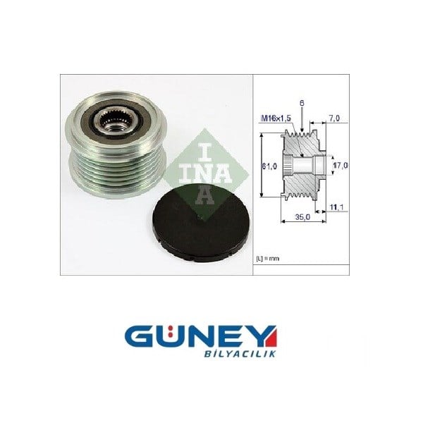 INA 535002210 (RVL 55720)  ZEN 5392 F-230846.KFR 95720  SNR GA754.11
GTS OAP7061  535001410 (RVL 5