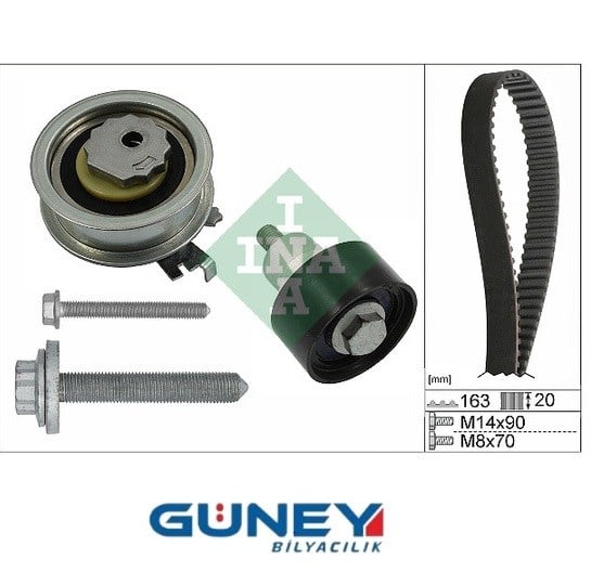INA TRIGER SETI VW GOLF POLO 1,4 TSI KTB819 SKF VKMA01280 04C109479J 04E109119 K015680XS