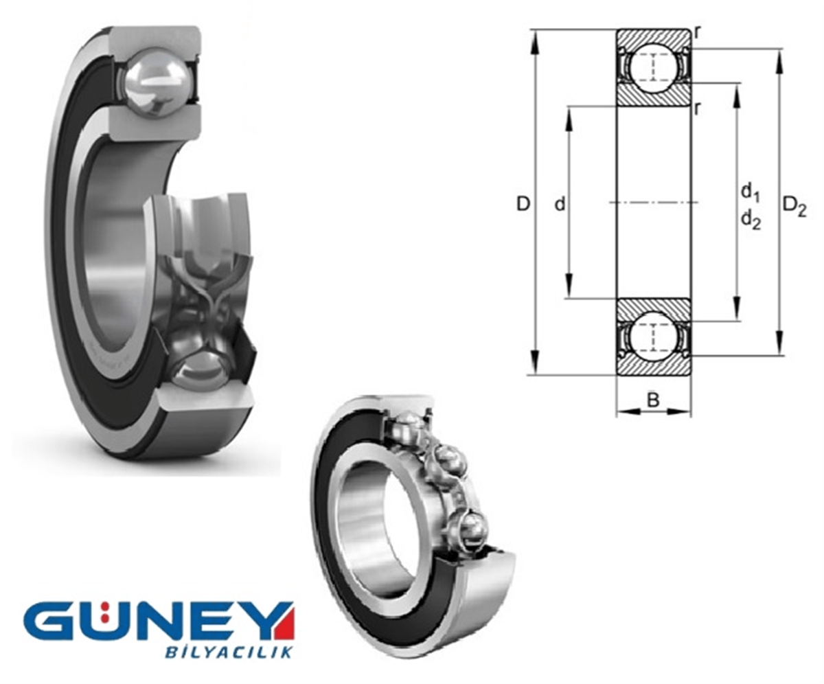 NTN RULMAN  60/28DDU  28X52X12  60/28 DDU 28X52X12 TEK SIRALI SABİT BİLYALI RULMAN