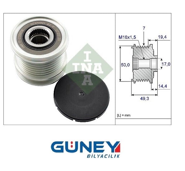 RULMAN 6421500660 F-239808.05 7K LUK 535011910 RUV 55196 GATES OAP7086  F-239992 8 KANAL