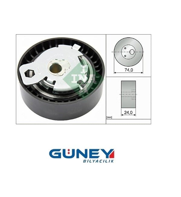 TRİGER GERGİ RULMANI (74*24) FORD FIESTA IV (JA, JB) 95-02, FOCUS (DAW, DBW) 99-05, TOURNEO CONNECT