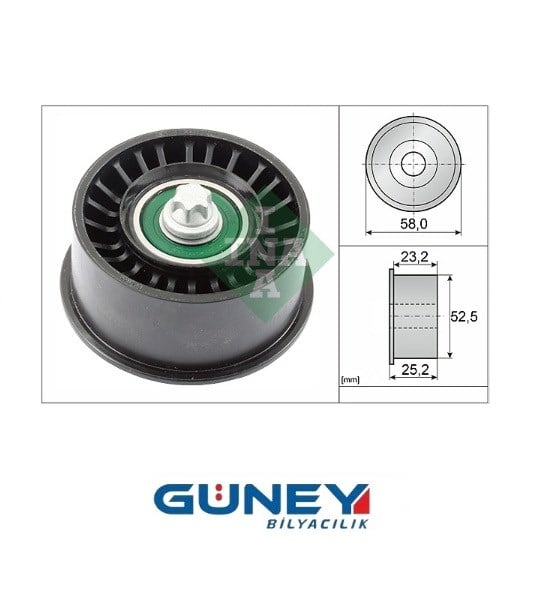 TRİGER GERGİ RULMANI *Plastik* (8*52,5*25,2) CHEVROLET LACETTI 1.8 05-11, OPEL VECTRA C 1.8 16V 02-0