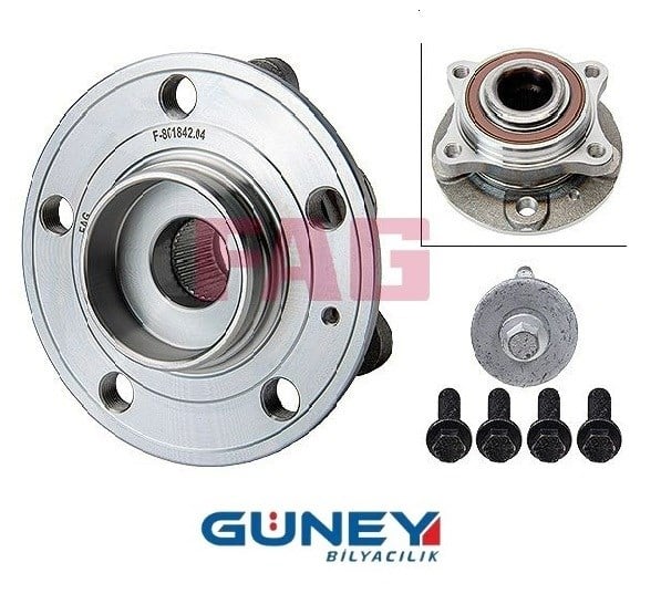 VOLVO S60, S80, V70, XC70 (2.0 2.3 2.4 2.5 B. / 2.4 D.) ÖN TEKER RULMANI (5 DELİK ABS) FAG 801842D