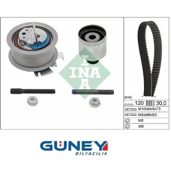 VW GOLF V-CADDY III- TRANSPORTER T5-FABIA-LEON-IBIZA V 1,4 TDI-1,9 T KTB296 120SP300HT K055569XS