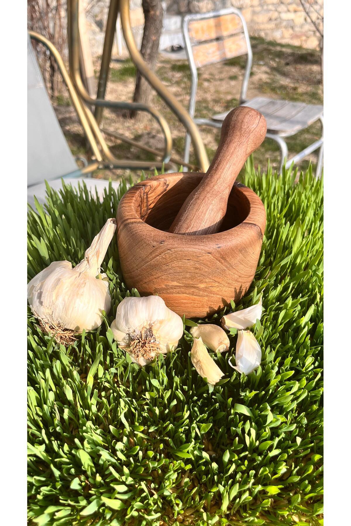 Kök Ceviz Kişiye Özel Havan Dibek