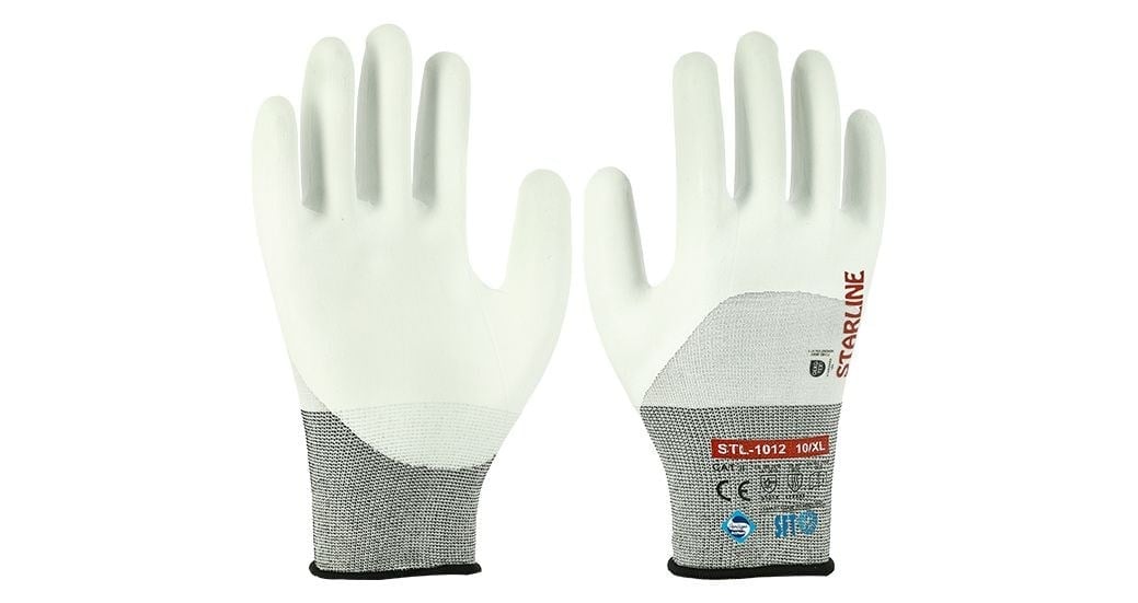 Stl-1012 Nitril Kaplı Eldiven