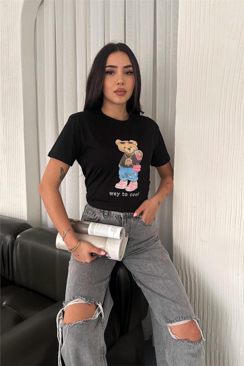 Ayıcıklı T-Shirt - %100 Pamuk Penye 599