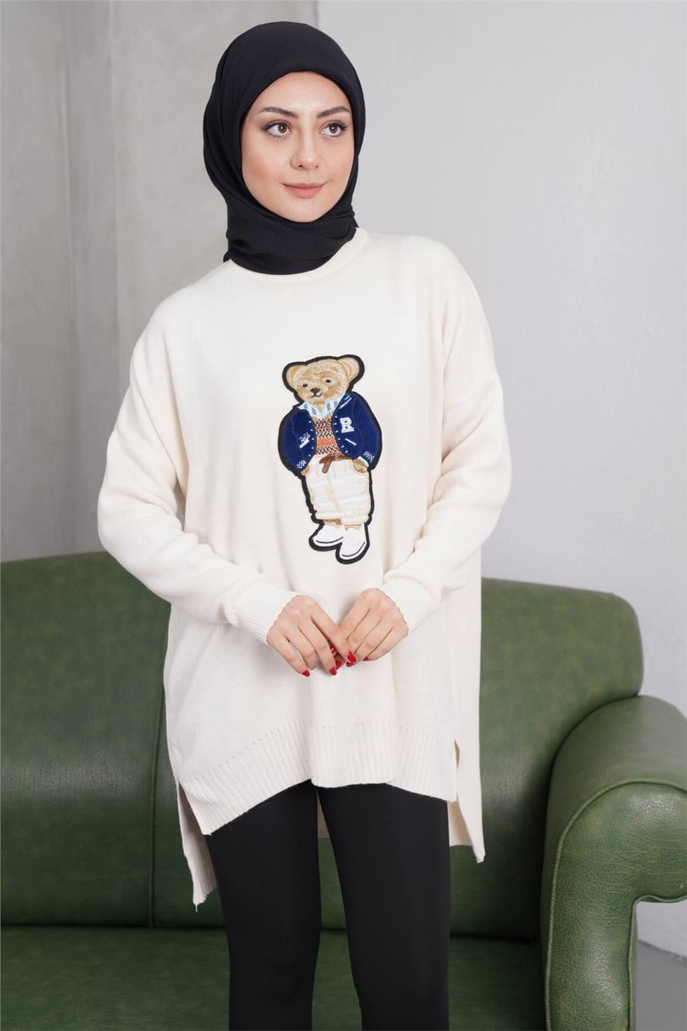 Teddy Bear Tesettür Triko Kazak V5