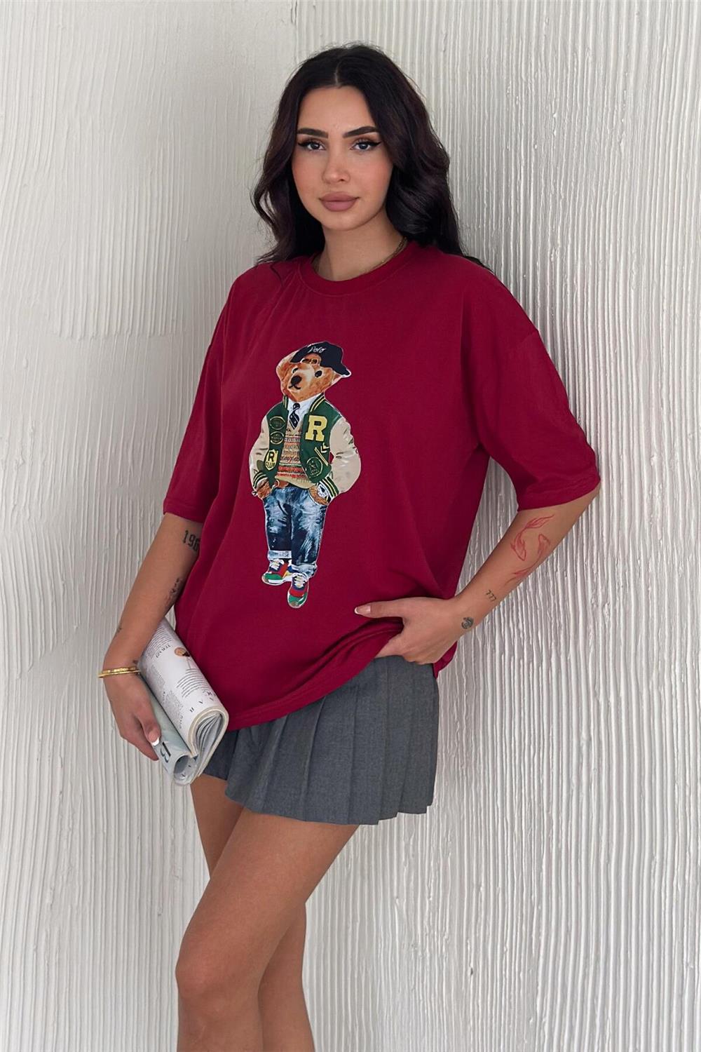 Teddy Bear Tshirt Oversize Kalıp 555