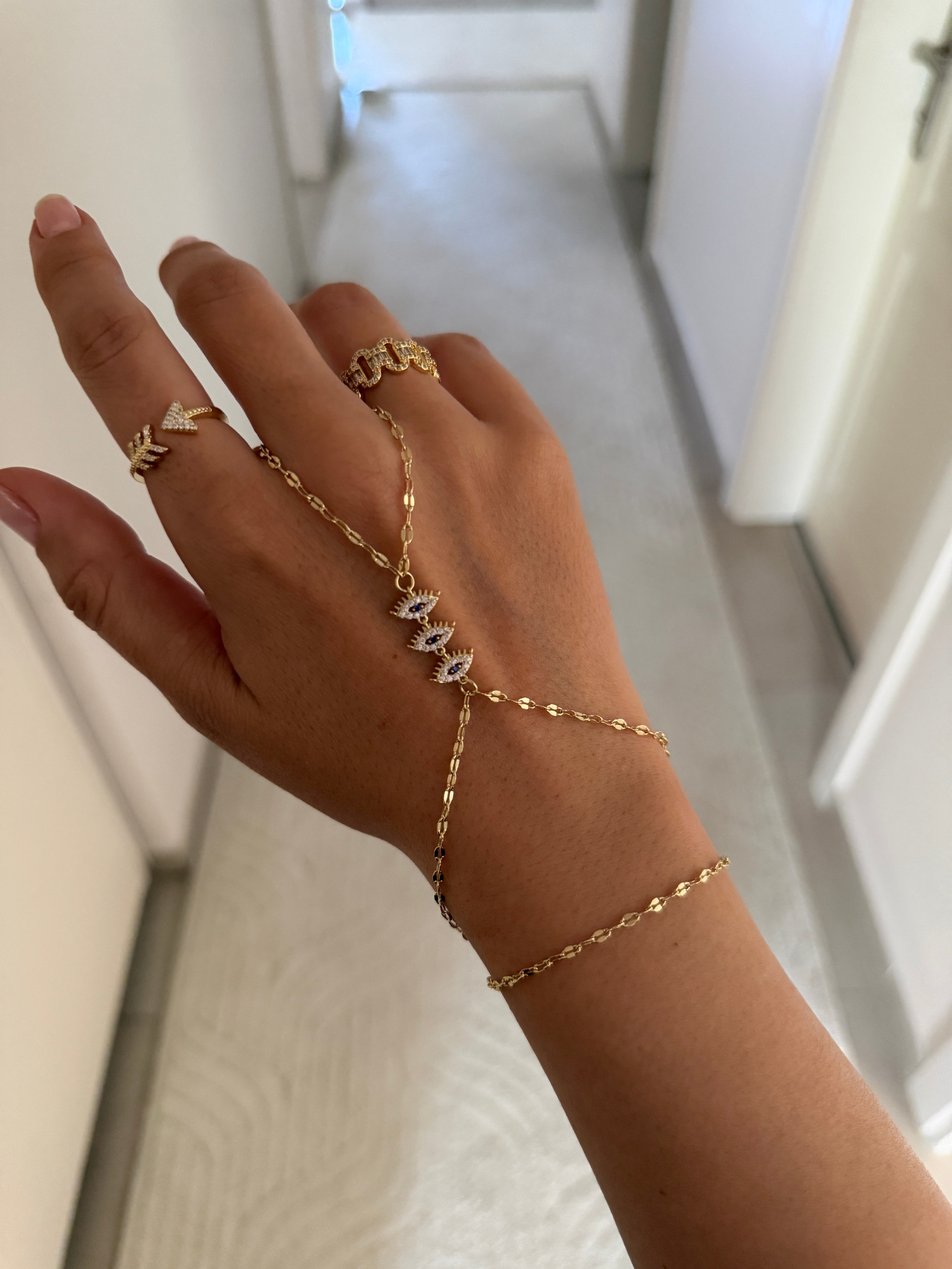 14K gold,altın kaplama,göz detaylı öpücük zincir şahmeran