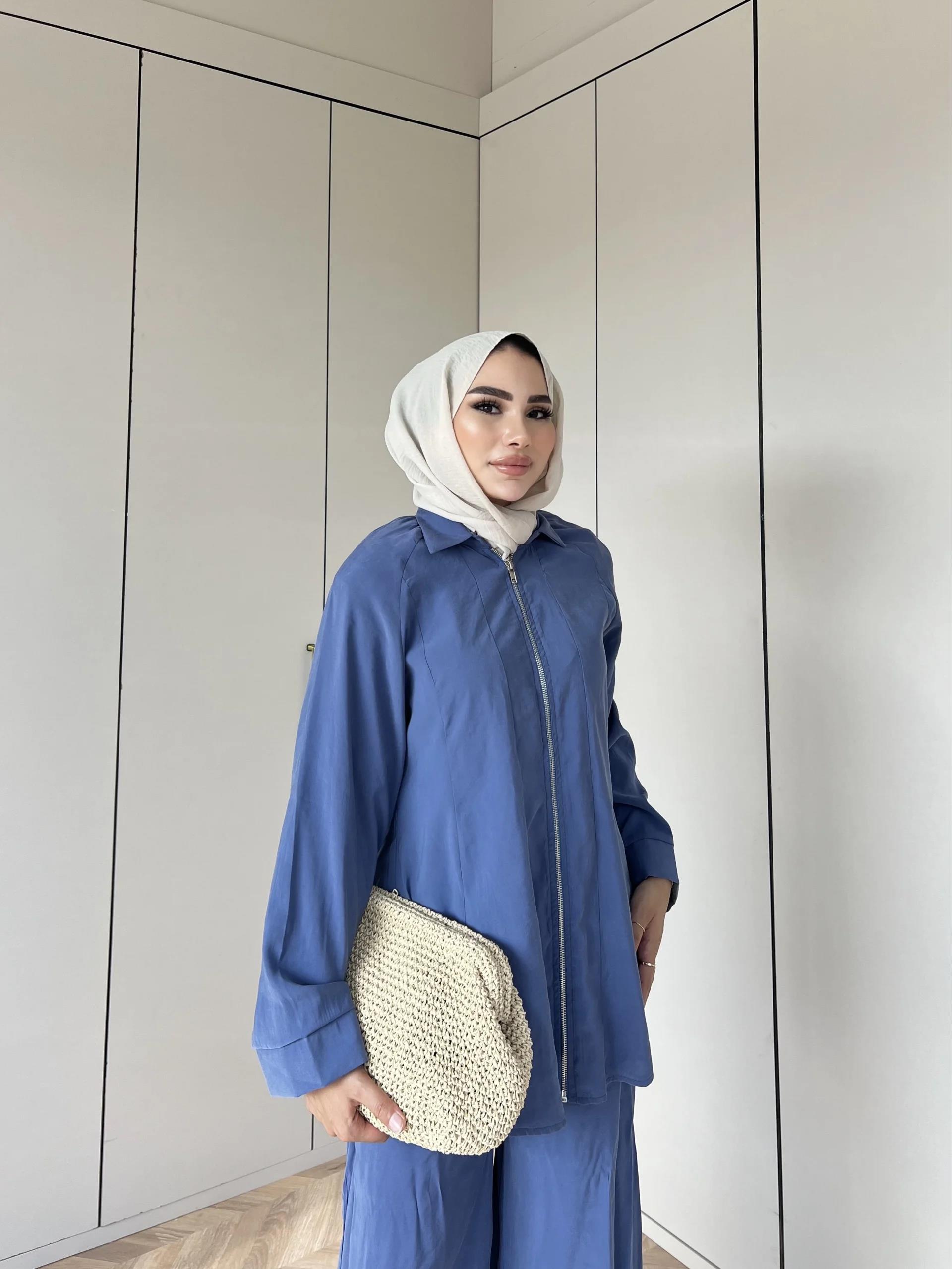 Adal Fermuarlı Takım - İndigo