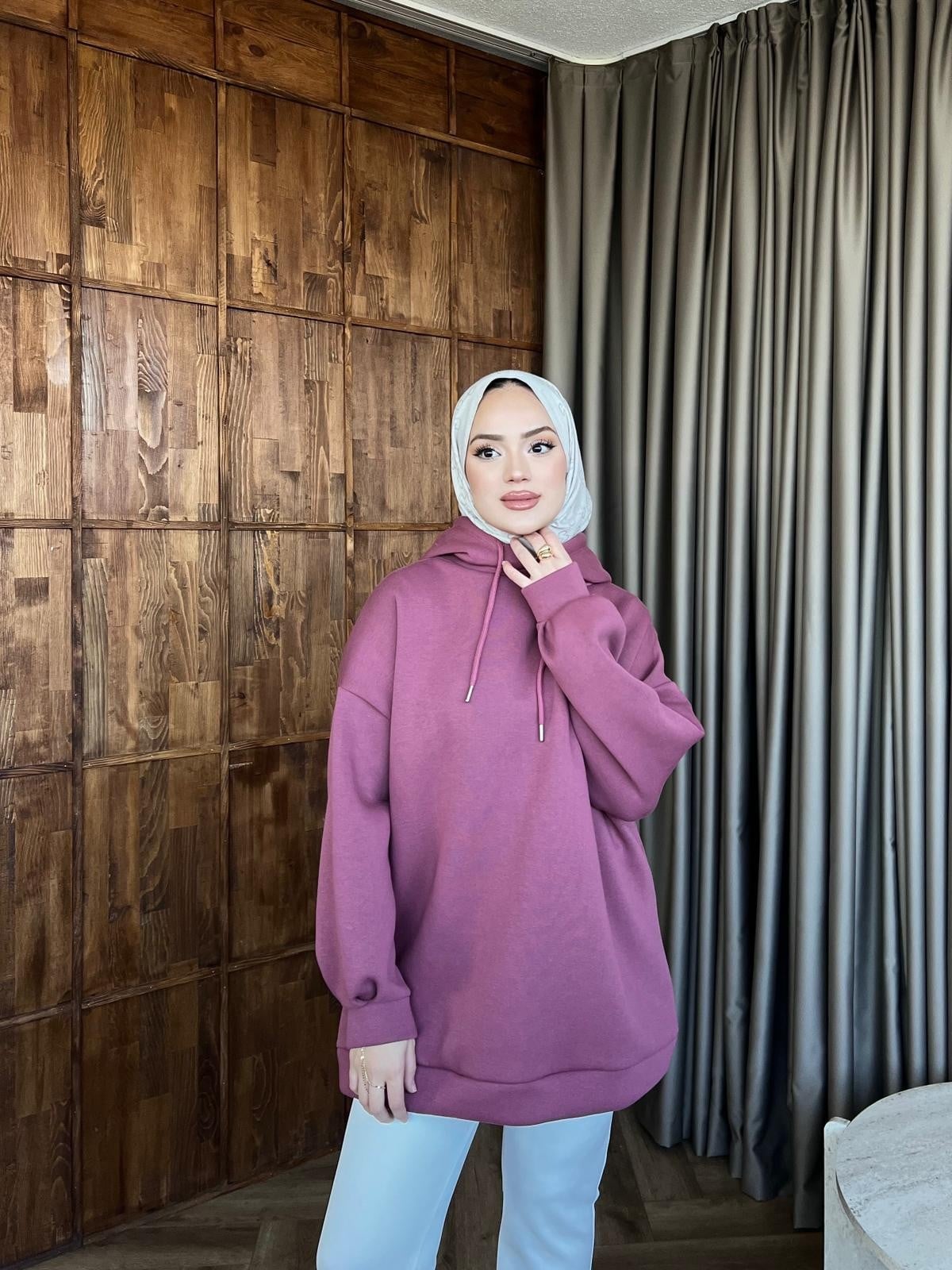 Aden 3 İplik Sweat - Lila