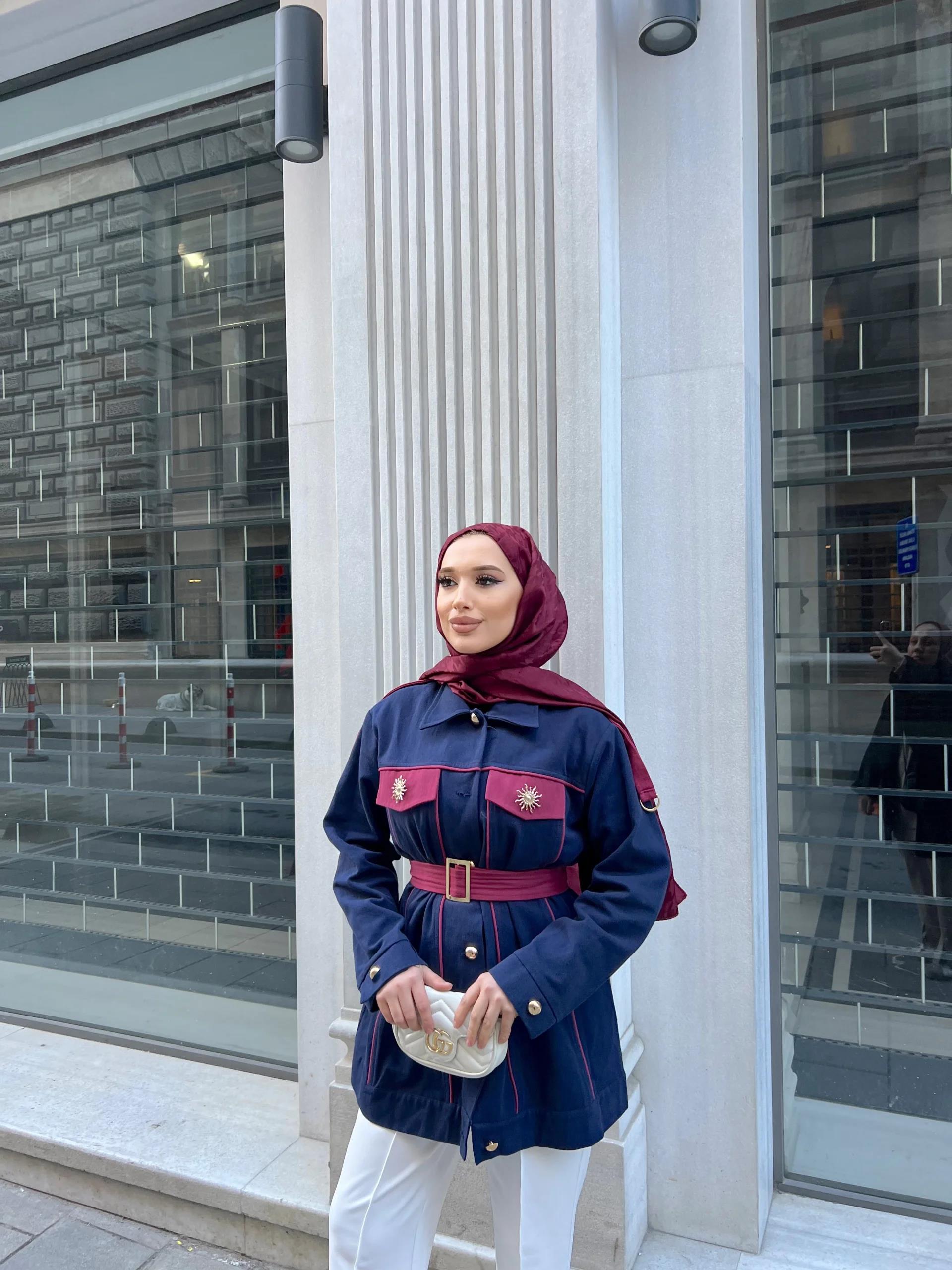 Aley Gabardin Ceket -  Lacivert